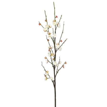 DARE2DECOR Plum Blossom-Cream Floral Stem DA598304